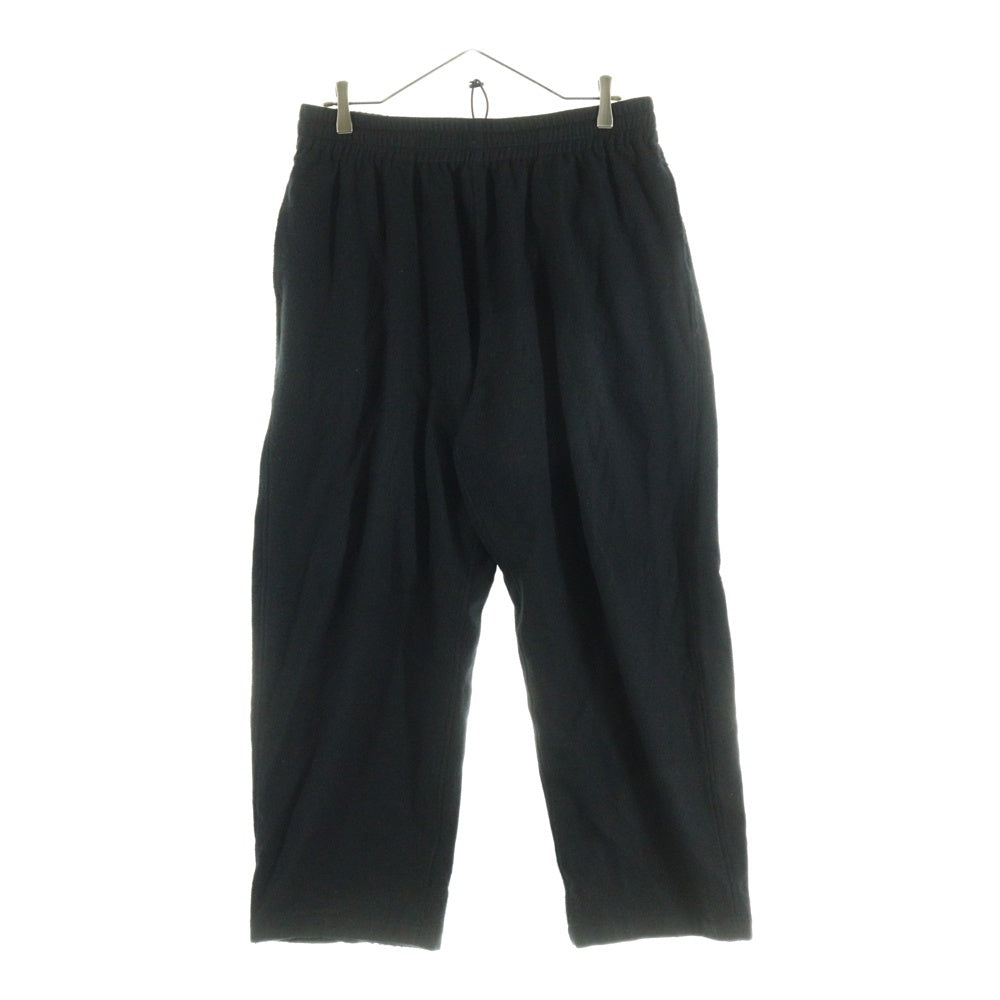 Graphpaper(グラフペーパー) Extra Fine Wool Viyella Sleeping Pants エクストラファインウール スリーピングパンツ ブラック GM253-40387