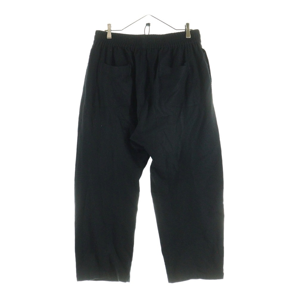 Graphpaper(グラフペーパー) Extra Fine Wool Viyella Sleeping Pants エクストラファインウール スリーピングパンツ ブラック GM253-40387