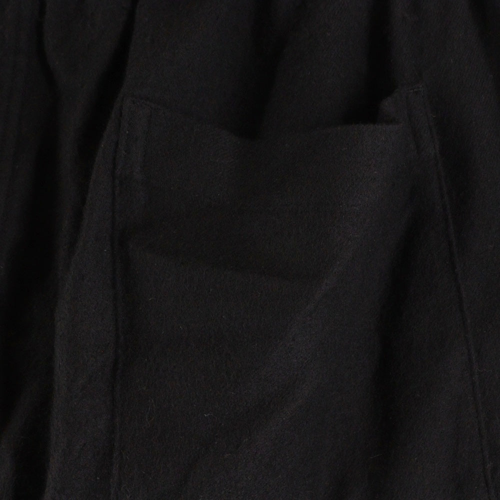 Graphpaper(グラフペーパー) Extra Fine Wool Viyella Sleeping Pants エクストラファインウール スリーピングパンツ ブラック GM253-40387