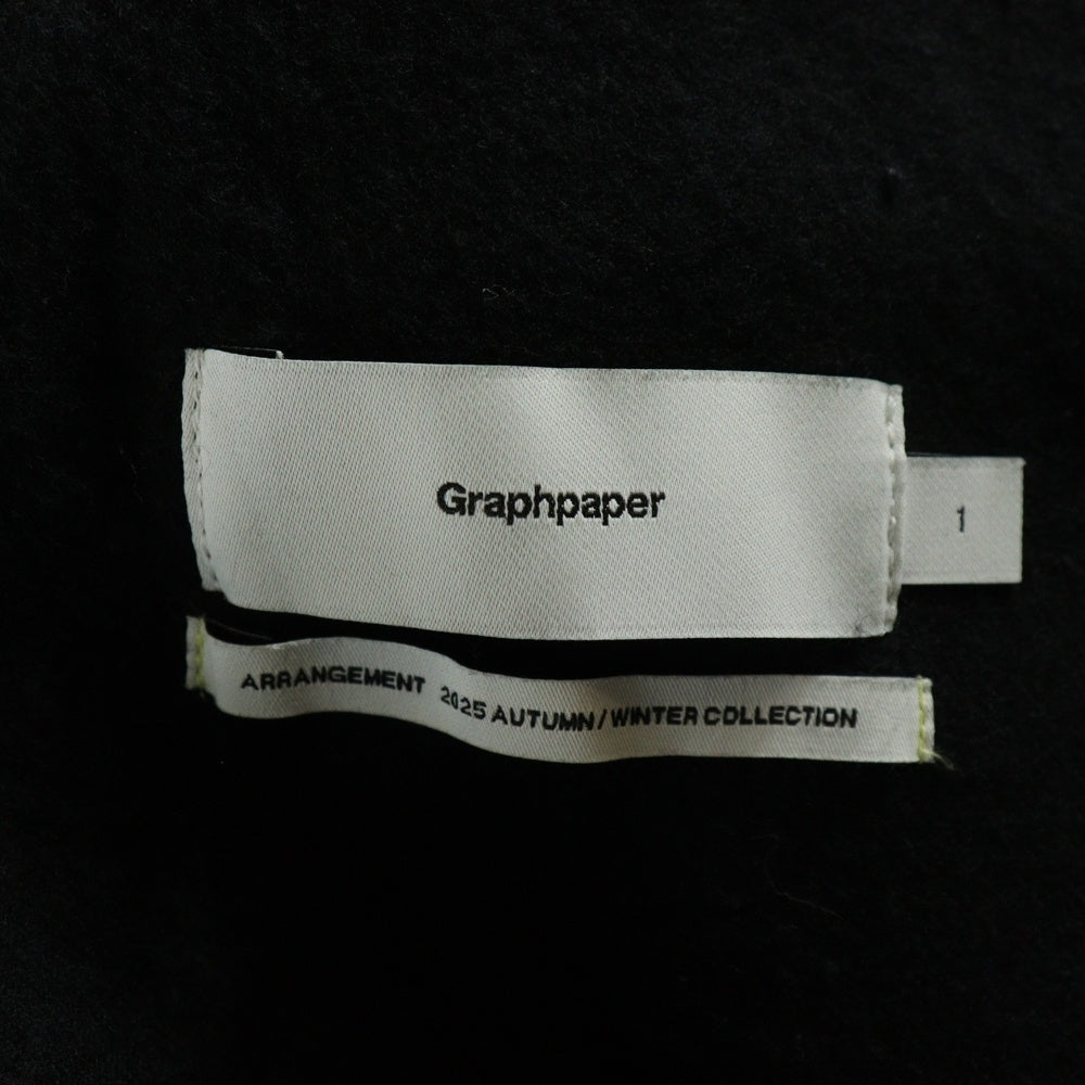 Graphpaper(グラフペーパー) Extra Fine Wool Viyella Sleeping Pants エクストラファインウール スリーピングパンツ ブラック GM253-40387