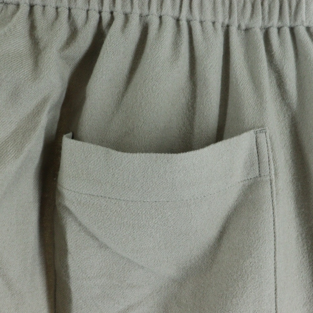 Graphpaper(グラフペーパー) Extra Fine Wool Viyella Sleeping Pants エクストラファインウール スリーピングパンツ ベージュ GM253-40387