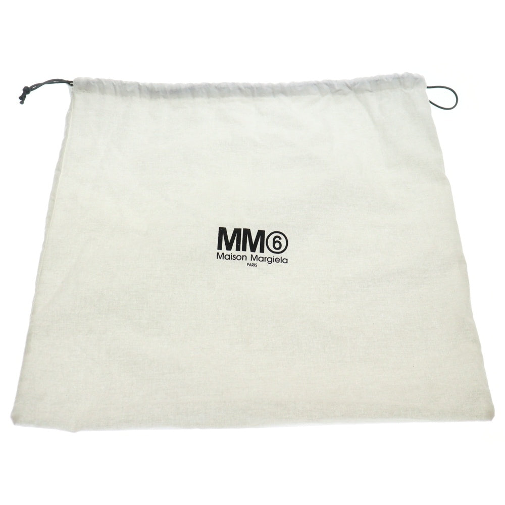 MM6 Maison Margiela(エムエムシックスメゾンマルジェラ) JAPANESE MINI ジャパニーズ ミニ シンセティックレザー ハンドバッグ ブラック レディース SB6WD0013