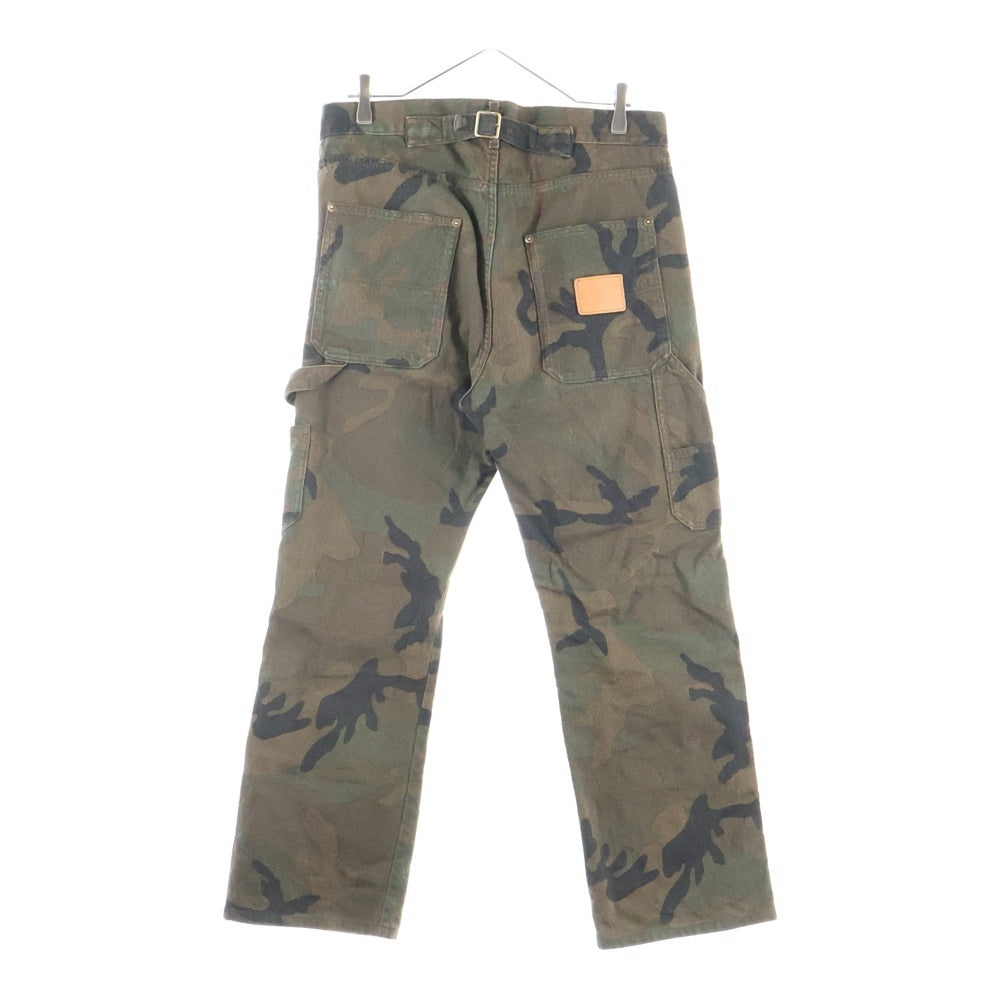 LOUIS VUITTON(ルイヴィトン) 17AW ×SUPREME LVジャガードデニムカーペンターパンツ カモフラ ブラウン/グリーン HDD97WDSQ