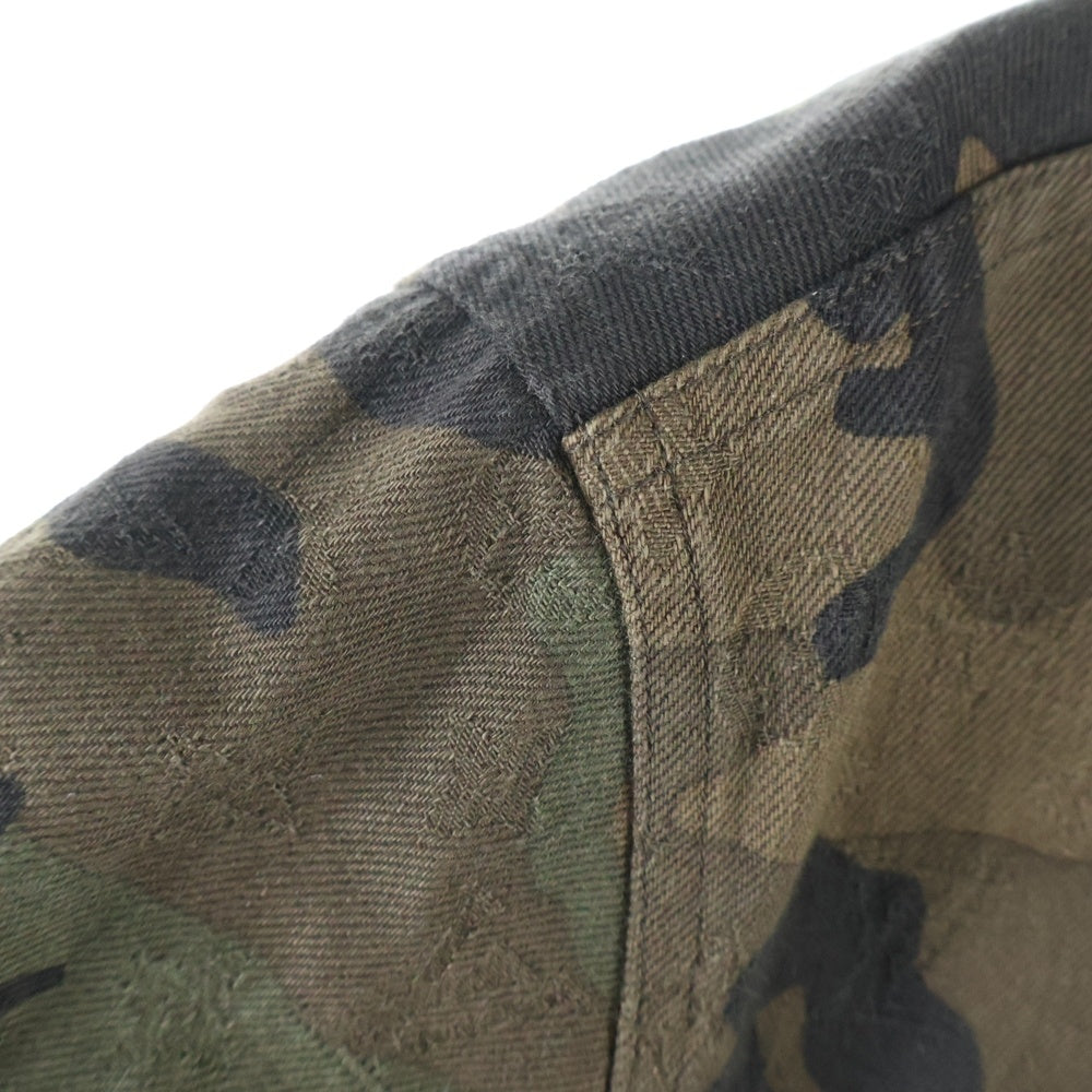 LOUIS VUITTON(ルイヴィトン) 17AW xSUPREME LVジャガードデニムトラッカージャケット ブラウン/グリーン HDK91WDSQ