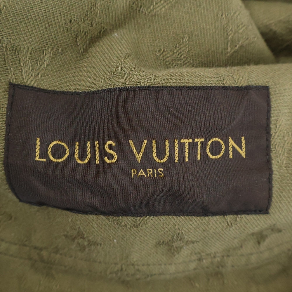 LOUIS VUITTON(ルイヴィトン) 17AW xSUPREME LVジャガードデニムトラッカージャケット ブラウン/グリーン HDK91WDSQ