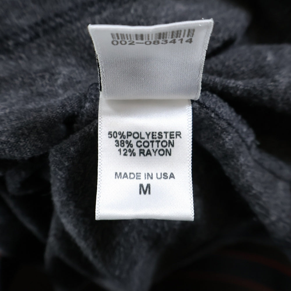 CHROME HEARTS(クロムハーツ) Horseshoe Back ホースシュー バック プリント Vネック コットン 半袖Tシャツ カットソー グレー/レッド