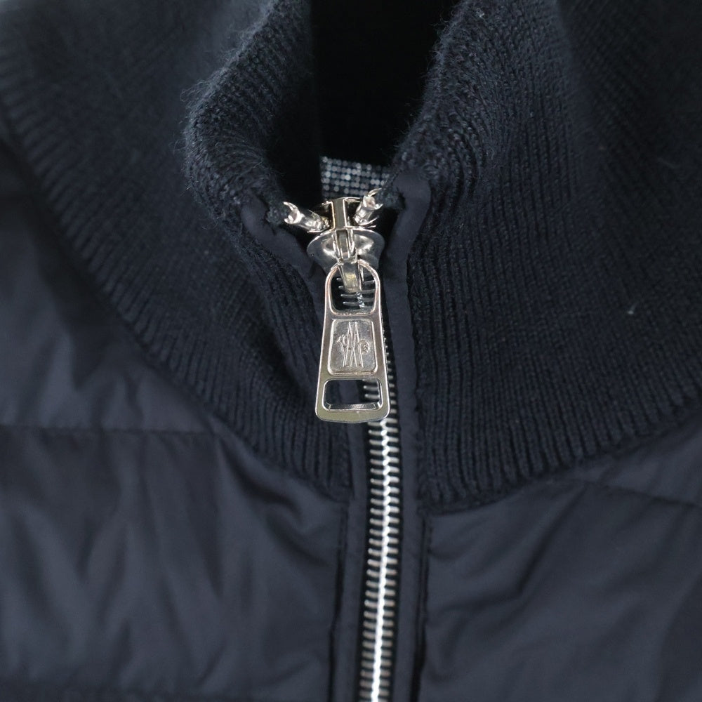 MONCLER(モンクレール) ニット切替ダウンジャケット ダウンジャケット ブラック E20919422800 A9095