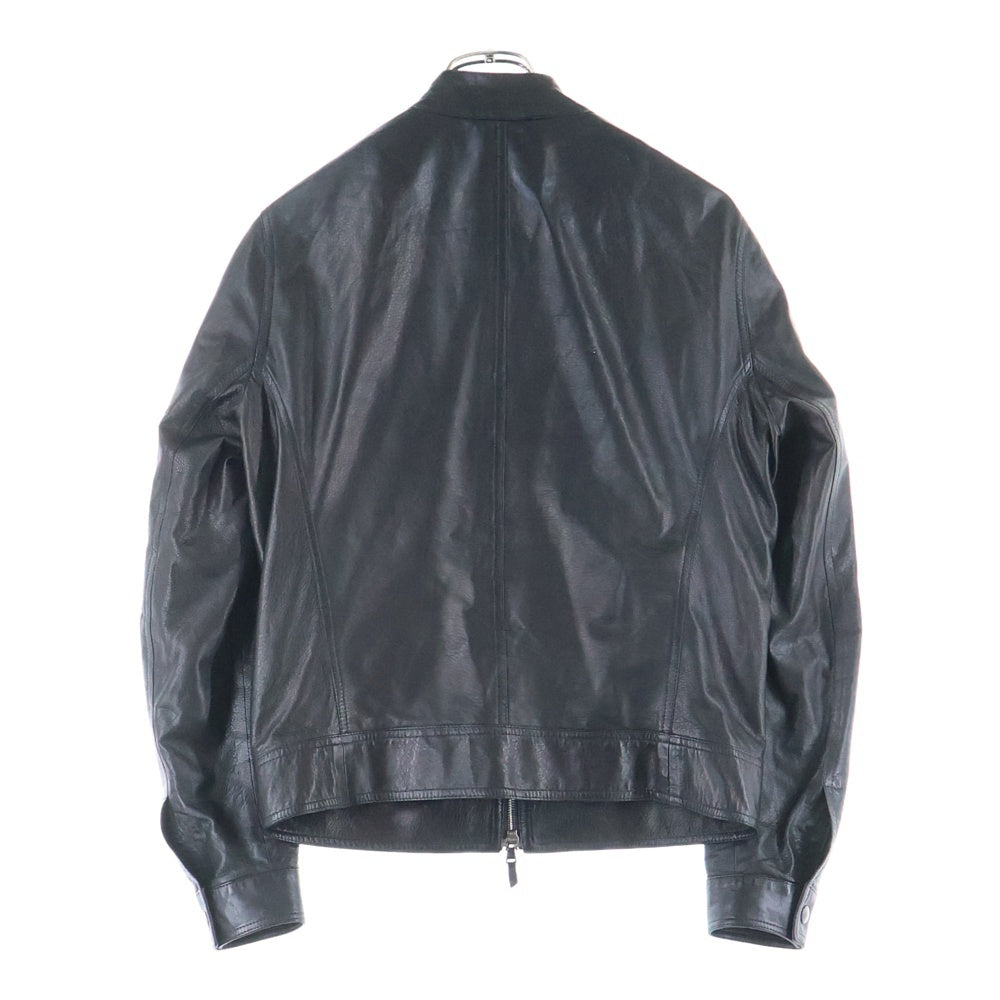 EMMETI(エンメティ) JURI ユリ ラムスキン レザーシングルライダースジャケット ブラック