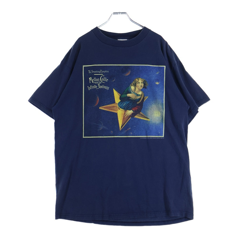 VINTAGE(ヴィンテージ) 90's THE SMASHING PUMPKINS MELLON COLLIE TULTEX スマッシングパンプキンズ メロンコリー プリント半袖Tシャツ カットソー ネイビー