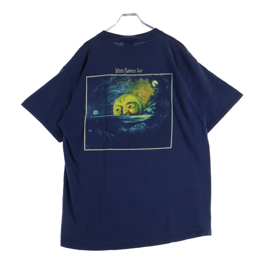 VINTAGE(ヴィンテージ) 90's THE SMASHING PUMPKINS MELLON COLLIE TULTEX スマッシングパンプキンズ メロンコリー プリント半袖Tシャツ カットソー ネイビー