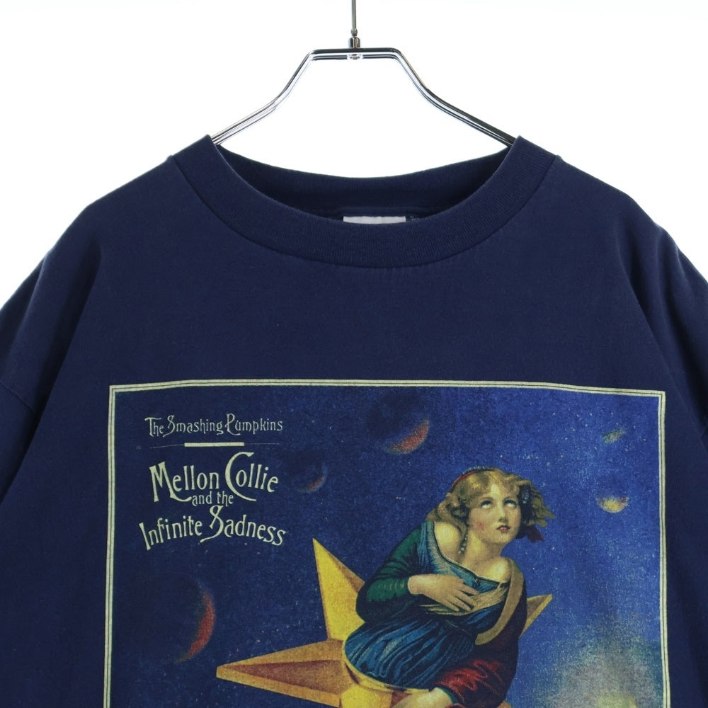 VINTAGE(ヴィンテージ) 90's THE SMASHING PUMPKINS MELLON COLLIE TULTEX スマッシングパンプキンズ メロンコリー プリント半袖Tシャツ カットソー ネイビー