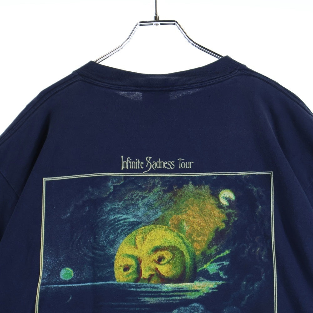 VINTAGE(ヴィンテージ) 90's THE SMASHING PUMPKINS MELLON COLLIE TULTEX スマッシングパンプキンズ メロンコリー プリント半袖Tシャツ カットソー ネイビー