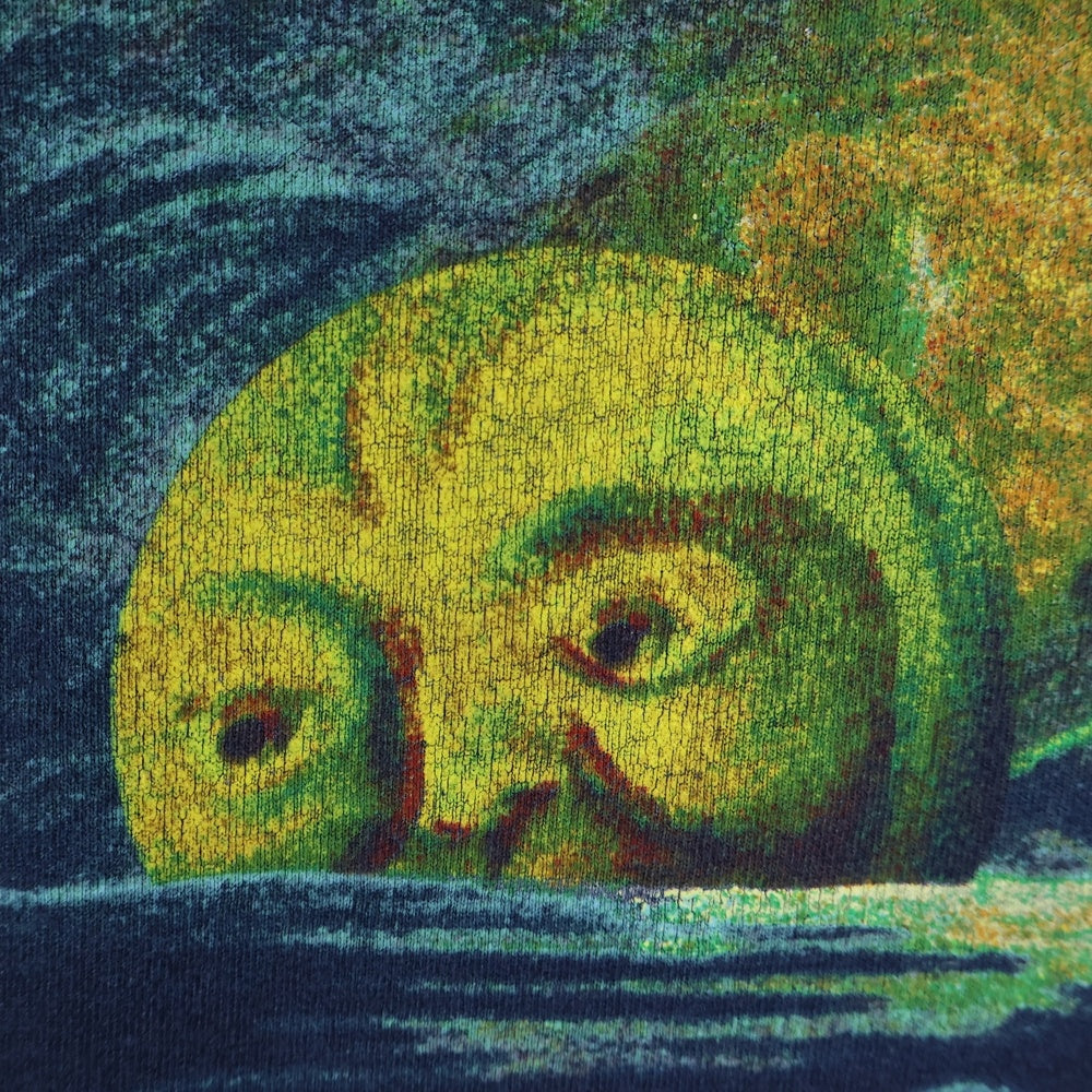 VINTAGE(ヴィンテージ) 90's THE SMASHING PUMPKINS MELLON COLLIE TULTEX スマッシングパンプキンズ メロンコリー プリント半袖Tシャツ カットソー ネイビー