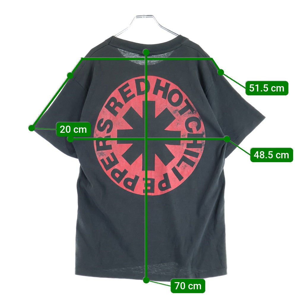 VINTAGE(ヴィンテージ) 90's RED HOT CHILI PEPPERS 1990 MEMBER PORTRAIT GIANT レッドホットチリペッパーズ メンバーポートレート プリント半袖Tシャツ カットソー ブラック