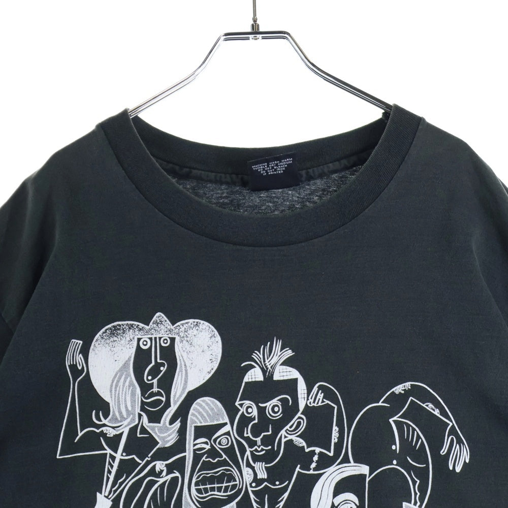 VINTAGE(ヴィンテージ) 90's RED HOT CHILI PEPPERS PICASSO GIANT レッドホットチリペッパーズ ピカソ プリント半袖Tシャツ カットソー ブラック