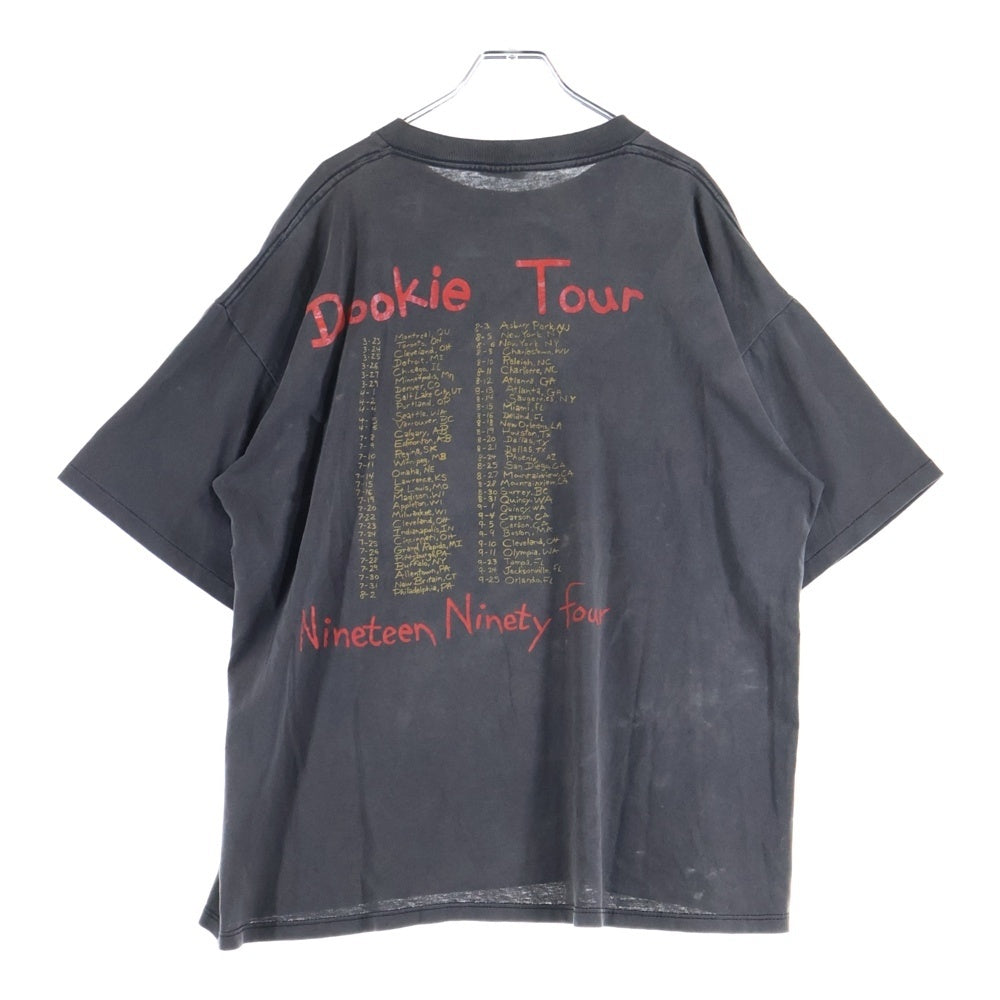 VINTAGE(ヴィンテージ) 90's GREEN DAY 1994 DOOKIE TOUR グリーンデイ ドゥーキーツアー プリント半袖Tシャツ カットソー ブラック