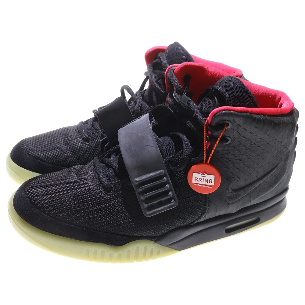 NIKE(ナイキ) 【観賞用2012年製】 AIR YEEZY 2 NRG SOLAR RED 508214-006 カニエウエスト エアイージー2 ソーラーレッド ハイカットスニーカー US10.5/28.5cm ブラック