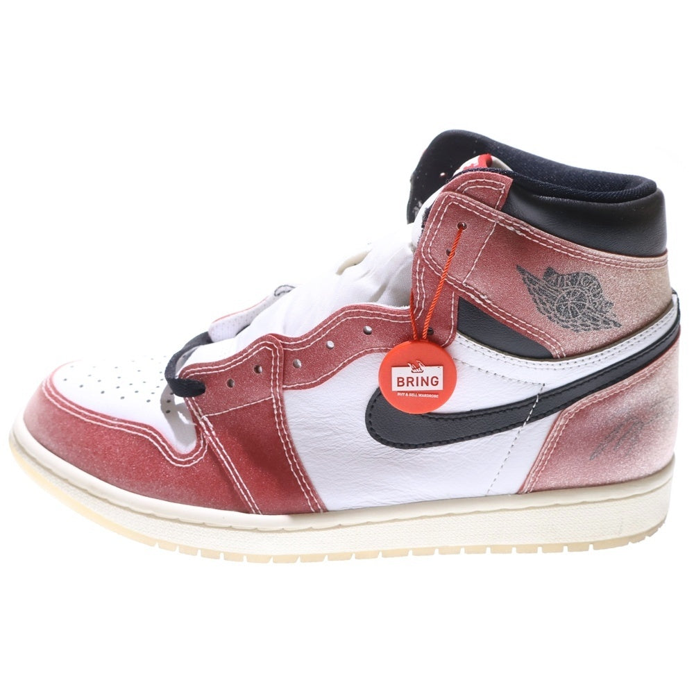 NIKE(ナイキ) ×Trophy Room AIR JORDAN 1 RETRO HIGH OG SP F&F DA2728-100 トロフィールーム エアジョーダン シカゴ フレンズ&ファミリー ハイカットスニーカー