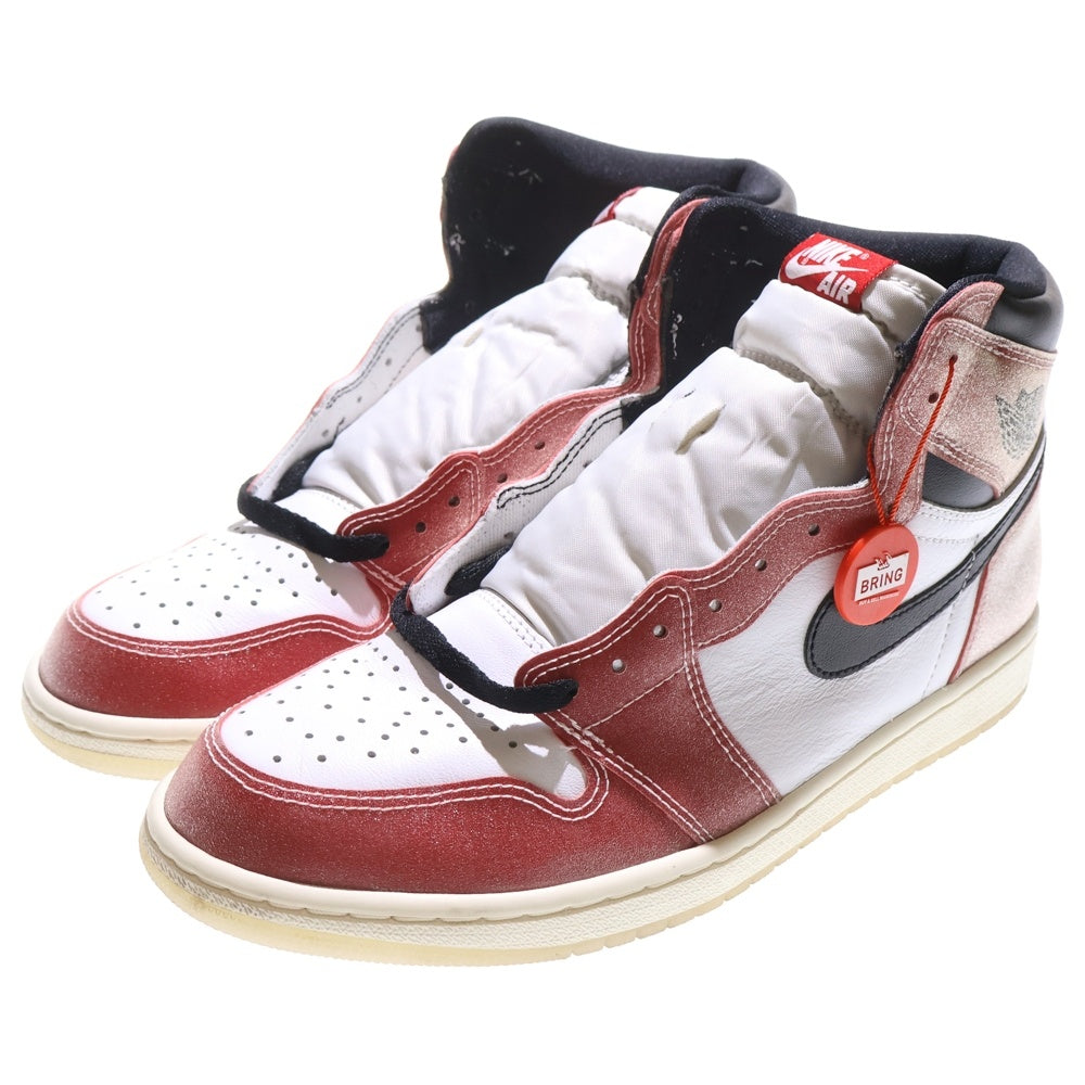 NIKE(ナイキ) ×Trophy Room AIR JORDAN 1 RETRO HIGH OG SP F&F DA2728-100 トロフィールーム エアジョーダン シカゴ フレンズ&ファミリー ハイカットスニーカー