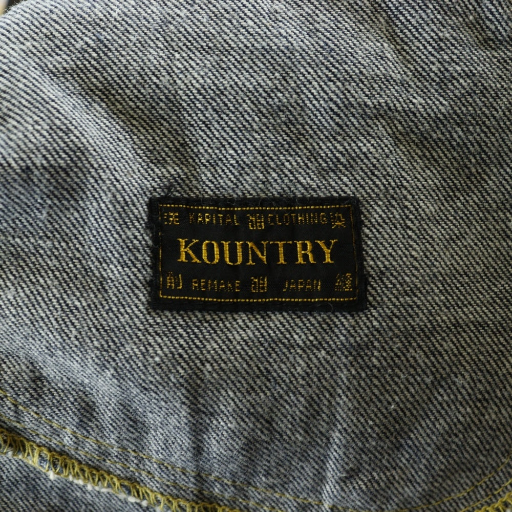 KAPITAL(キャピタル) Mexican Tuxedo Westerner Bone Denim メキシカンタキシード ウエスターナー ボーン デニムジャケット インディゴ EK-1500LJ