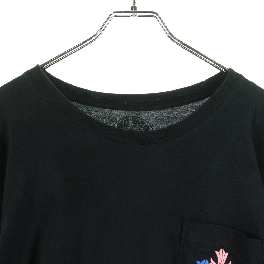 CHROME HEARTS(クロムハーツ) CEM CRS LS マルチセメタリークロスプリント長袖Tシャツ カットソー ブラック