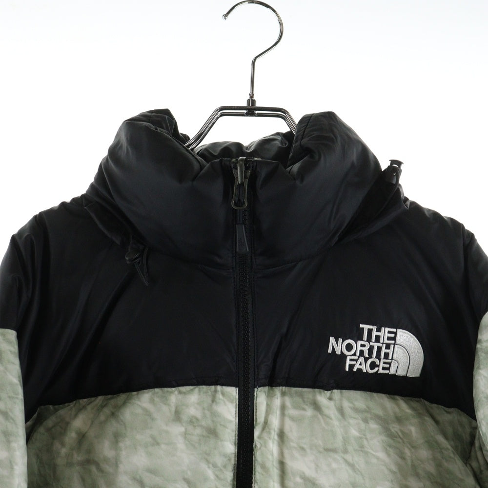 THE NORTH FACE(ザノースフェイス) 19AW ×THE NORTH FACE Paper Print Nuptse Jacket ND91806I ザ ノースフェイス ペーパープリント ヌプシ ナイロン ダウンジャケット ブラック/グレー