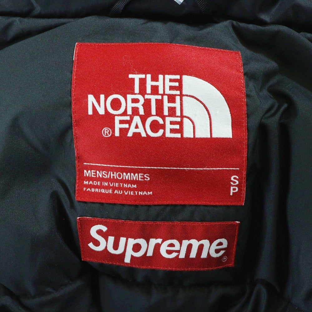 THE NORTH FACE(ザノースフェイス) 19AW ×THE NORTH FACE Paper Print Nuptse Jacket ND91806I ザ ノースフェイス ペーパープリント ヌプシ ナイロン ダウンジャケット ブラック/グレー