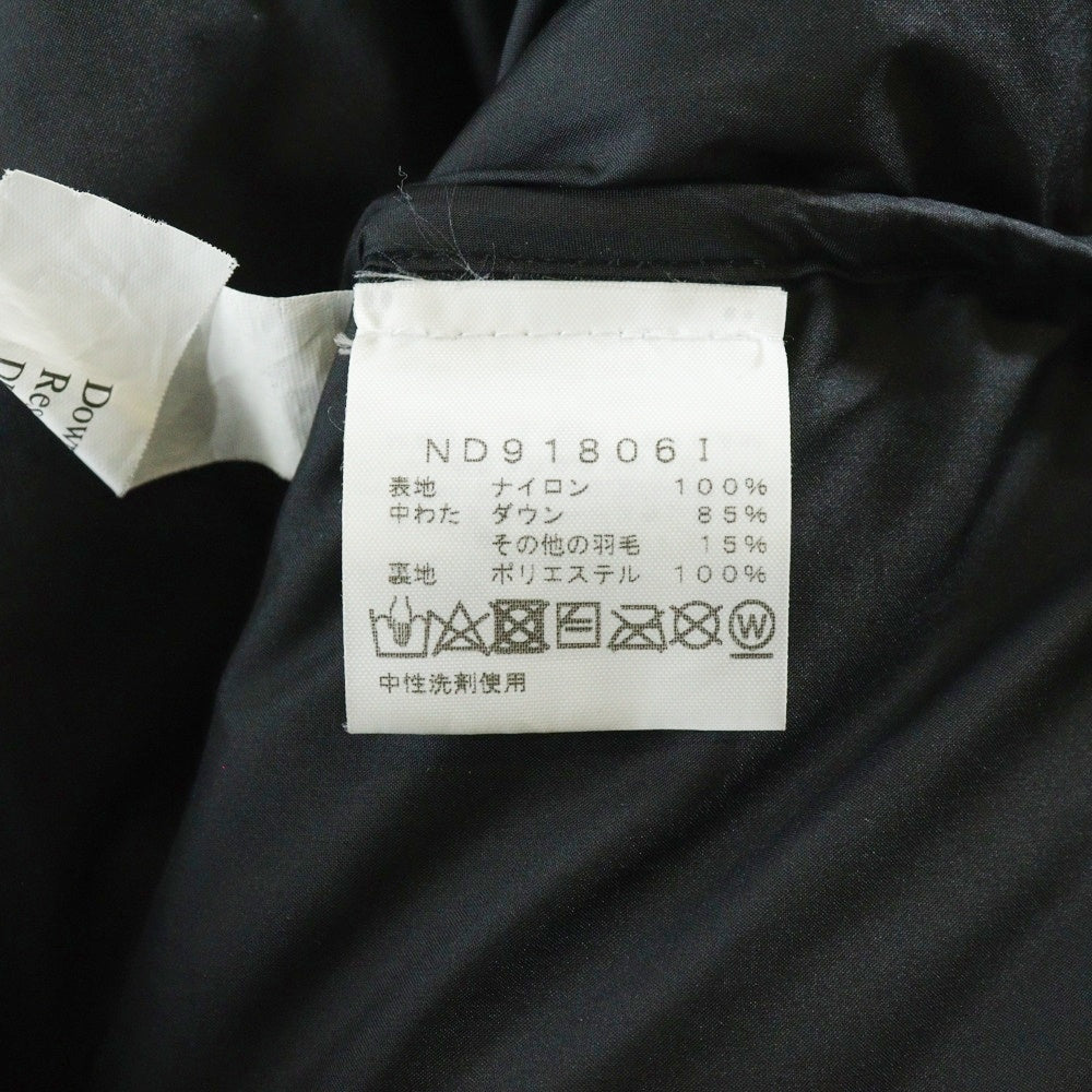 THE NORTH FACE(ザノースフェイス) 19AW ×THE NORTH FACE Paper Print Nuptse Jacket ND91806I ザ ノースフェイス ペーパープリント ヌプシ ナイロン ダウンジャケット ブラック/グレー