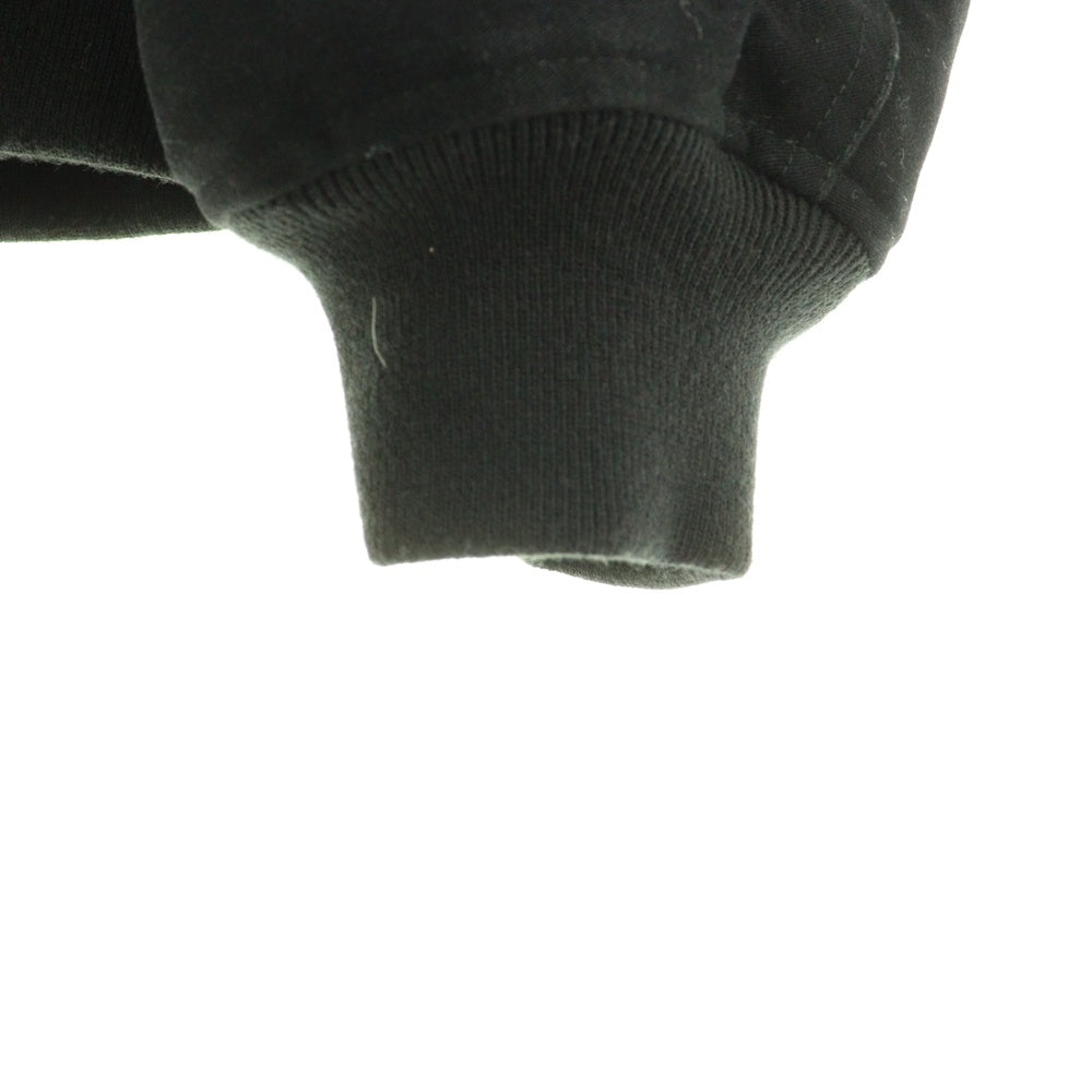 Y.A.R.N(ヤーン) ×SYUMAN. シュウマン クロス刺繍 ジップアップ ボンバージャケット ブラック AD23aw-07-B