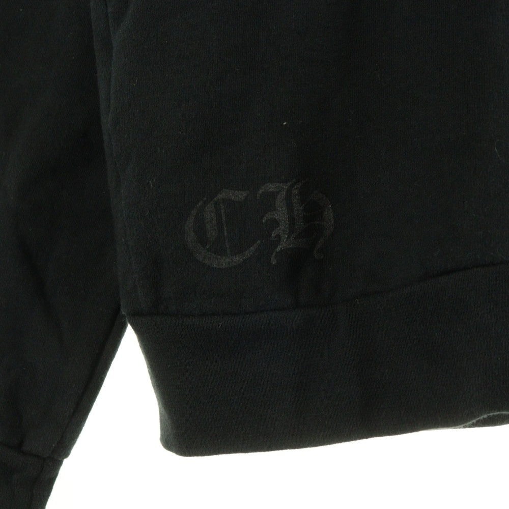 CHROME HEARTS(クロムハーツ) SWTSHRT PLVR ネックロゴ クルーネックスウェットトレーナー ブラック