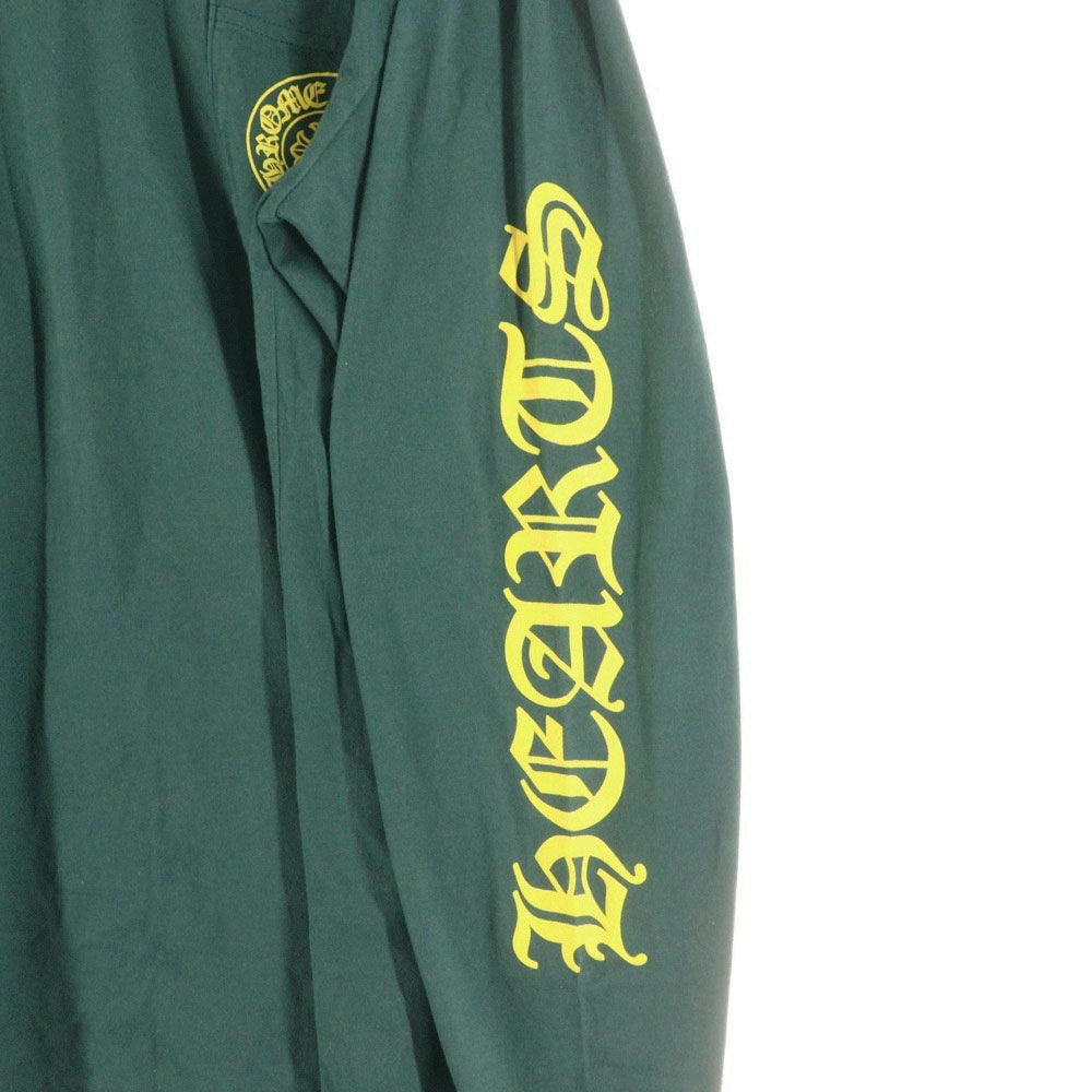 CHROME HEARTS(クロムハーツ) HORSESHOE LS TEE ホースシュープリント長袖Tシャツ カットソー グリーン/イエロー