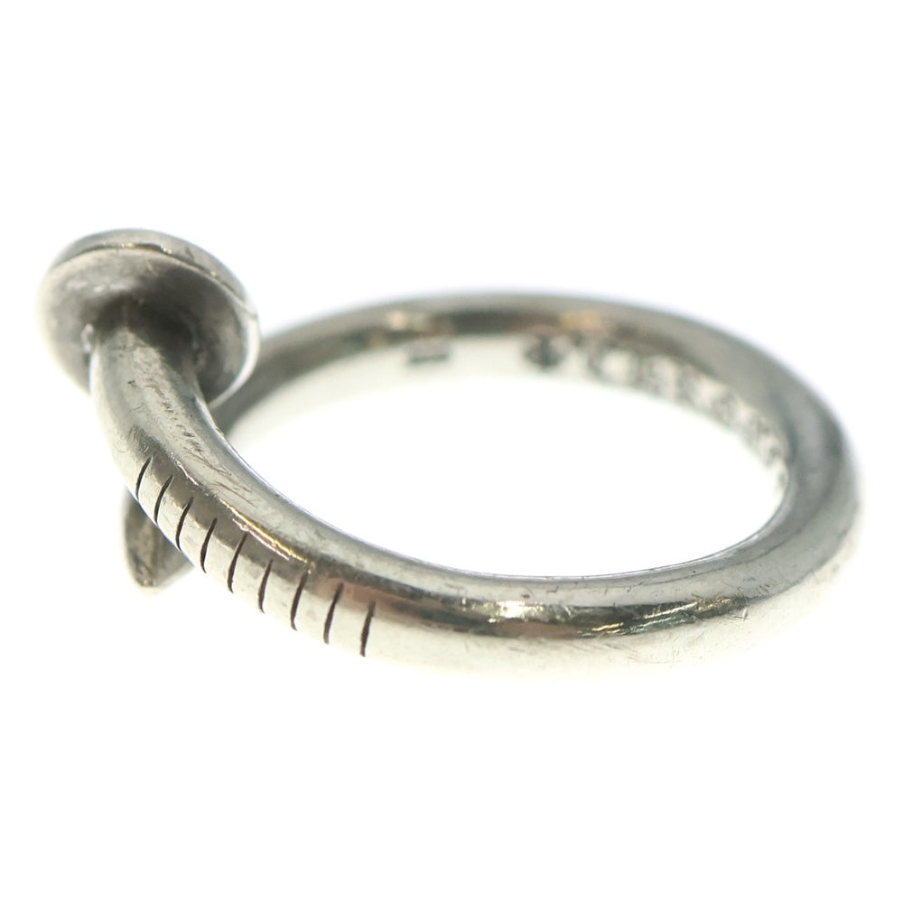 CHROME HEARTS(クロムハーツ) NAIL FLAT ネイル フラット リング シルバー BCA350