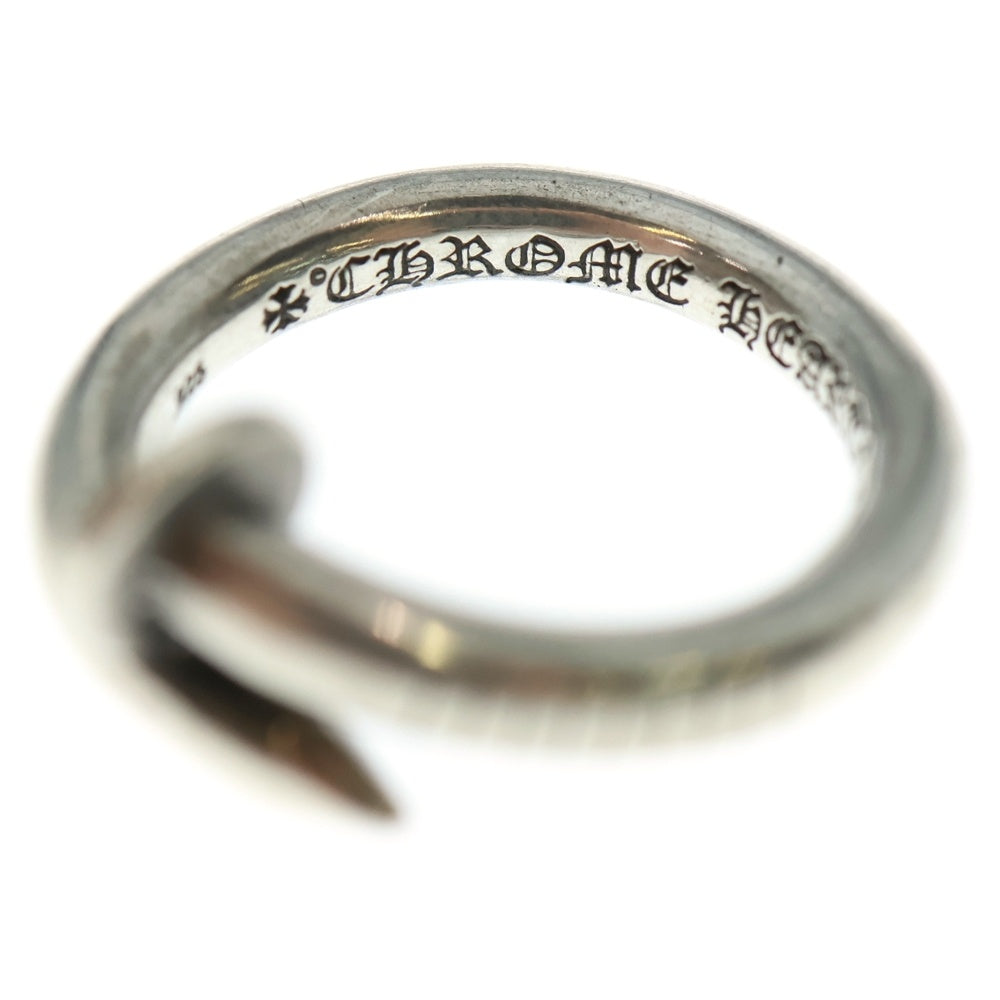 CHROME HEARTS(クロムハーツ) NAIL FLAT ネイル フラット リング シルバー BCA350