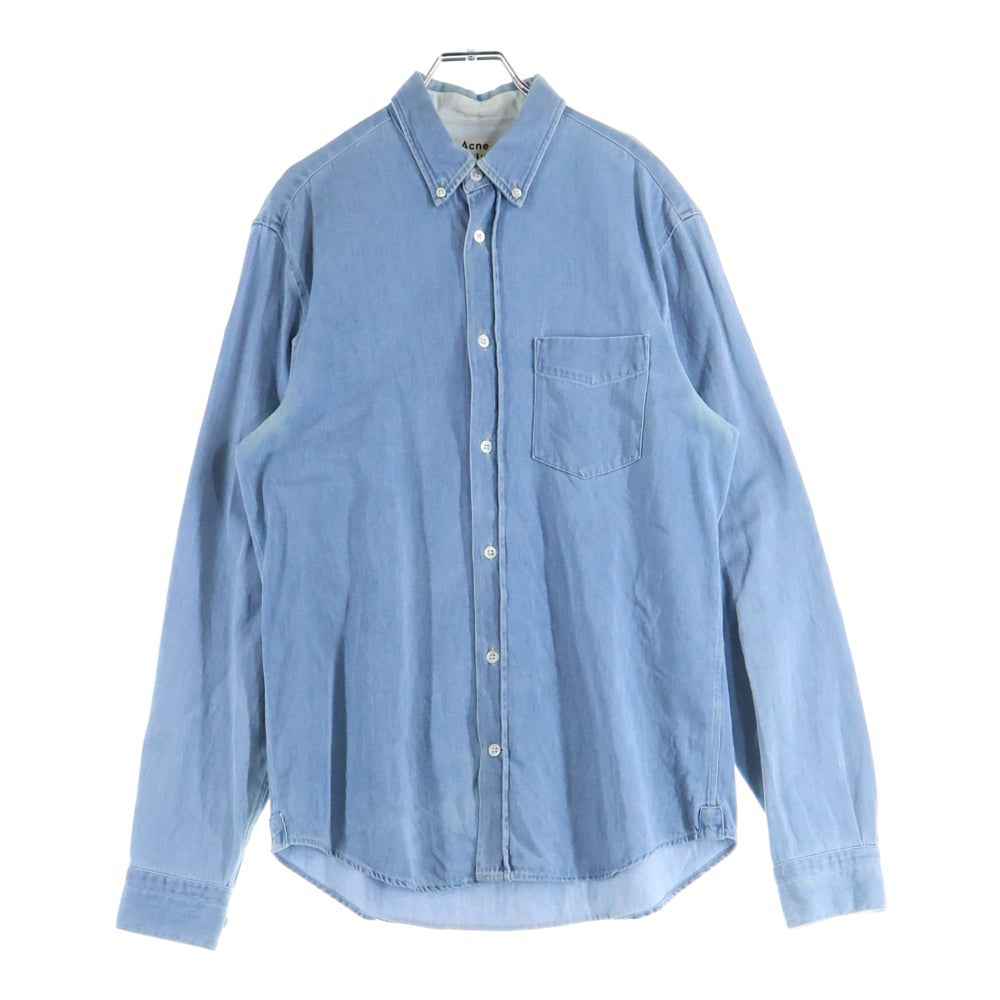 Acne Studios(アクネ ストゥディオズ) 14AW ISHERWOOD DEN デニムボタンダウン長袖シャツ インディゴ