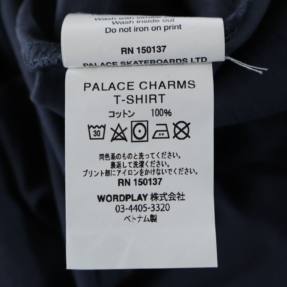 Palace Skateboards(パレススケートボーズ) 20SS Palace Charms T-Shirt プリント半袖Tシャツ ネイビー