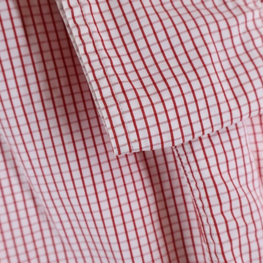 Frank&Eileen(フランクアンドアイリーン) チェック レギュラーカラー 長袖シャツ コットン レッド