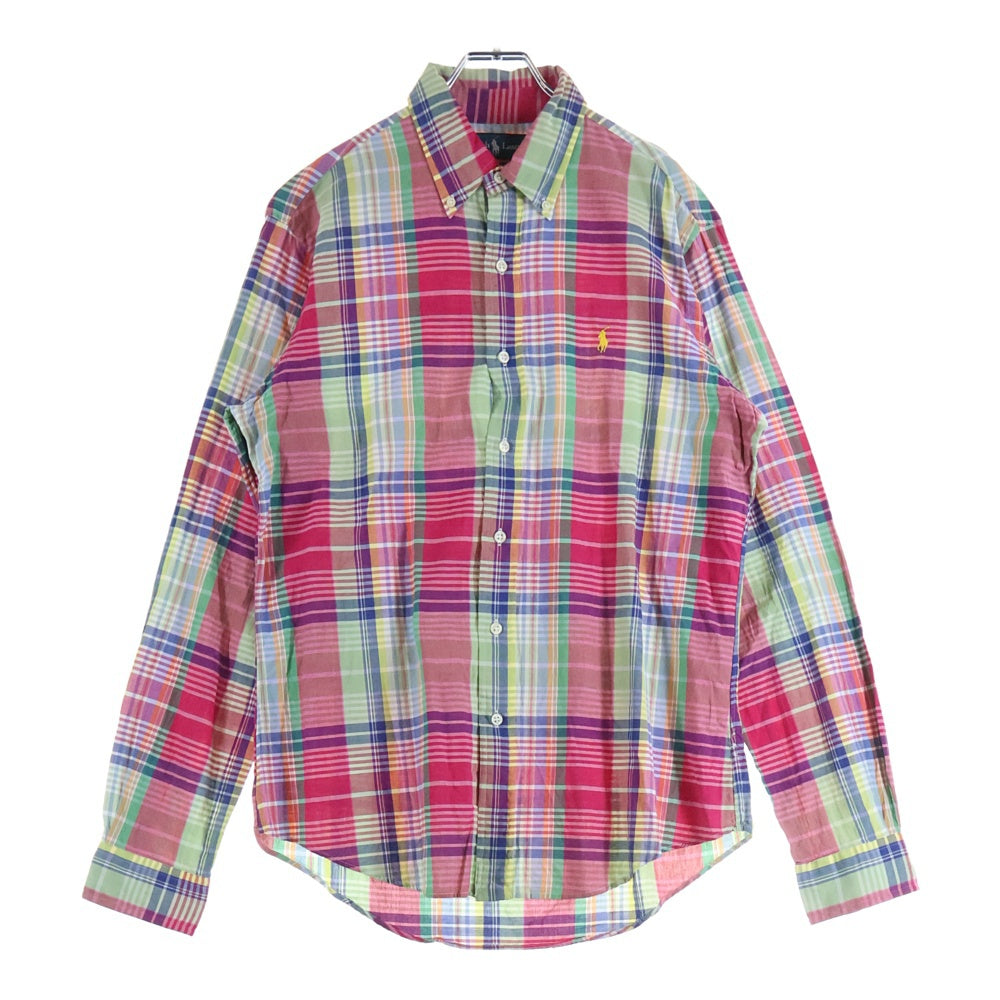 POLO RALPH LAUREN(ポロラルフローレン) チェック ボタンダウン長袖シャツ コットン マルチカラー