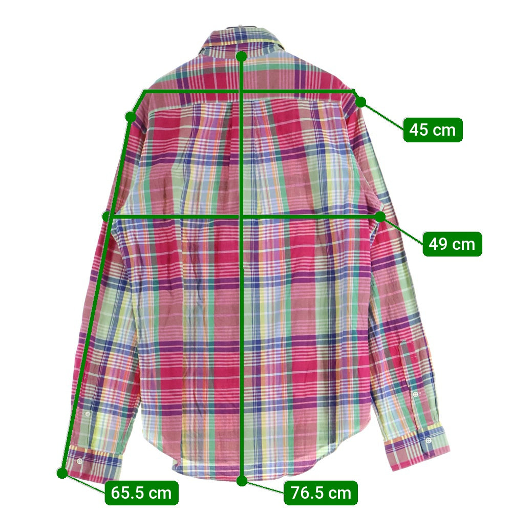 POLO RALPH LAUREN(ポロラルフローレン) チェック ボタンダウン長袖シャツ コットン マルチカラー