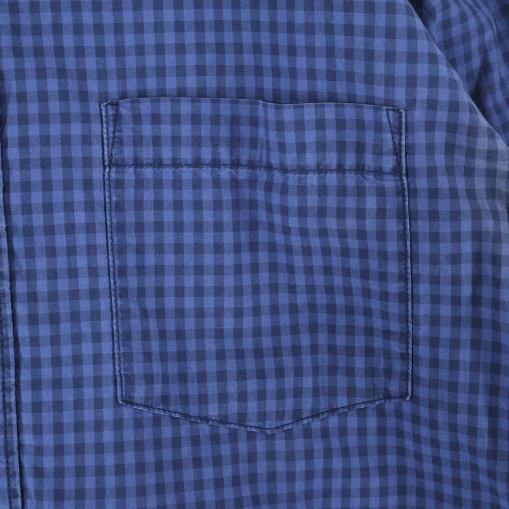 RON HERMAN(ロンハーマン) チェック ボタンダウン 長袖シャツ コットン ブルー 522070104-1071