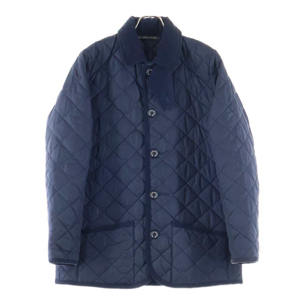 MACKINTOSH(マッキントッシュ) ナイロンキルティングコート コーデュロイカラー ネイビー