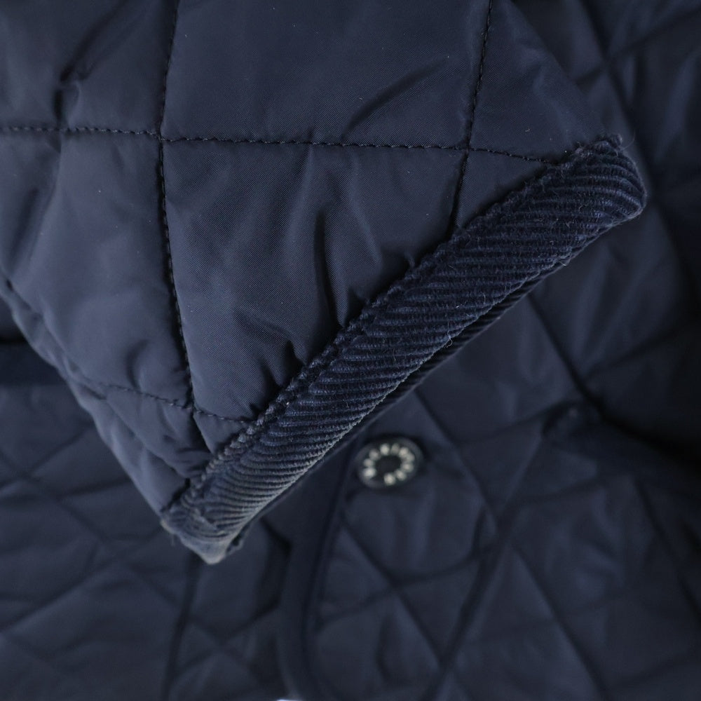 MACKINTOSH(マッキントッシュ) ナイロンキルティングコート コーデュロイカラー ネイビー