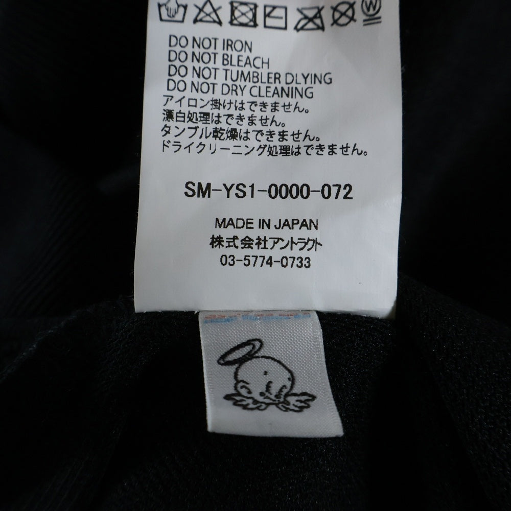 SAINT MICHAEL(セントマイケル) 24AW TRACK JACKET ロゴ刺繍 トラックジャケット ブラック SM-YS1-0000-072