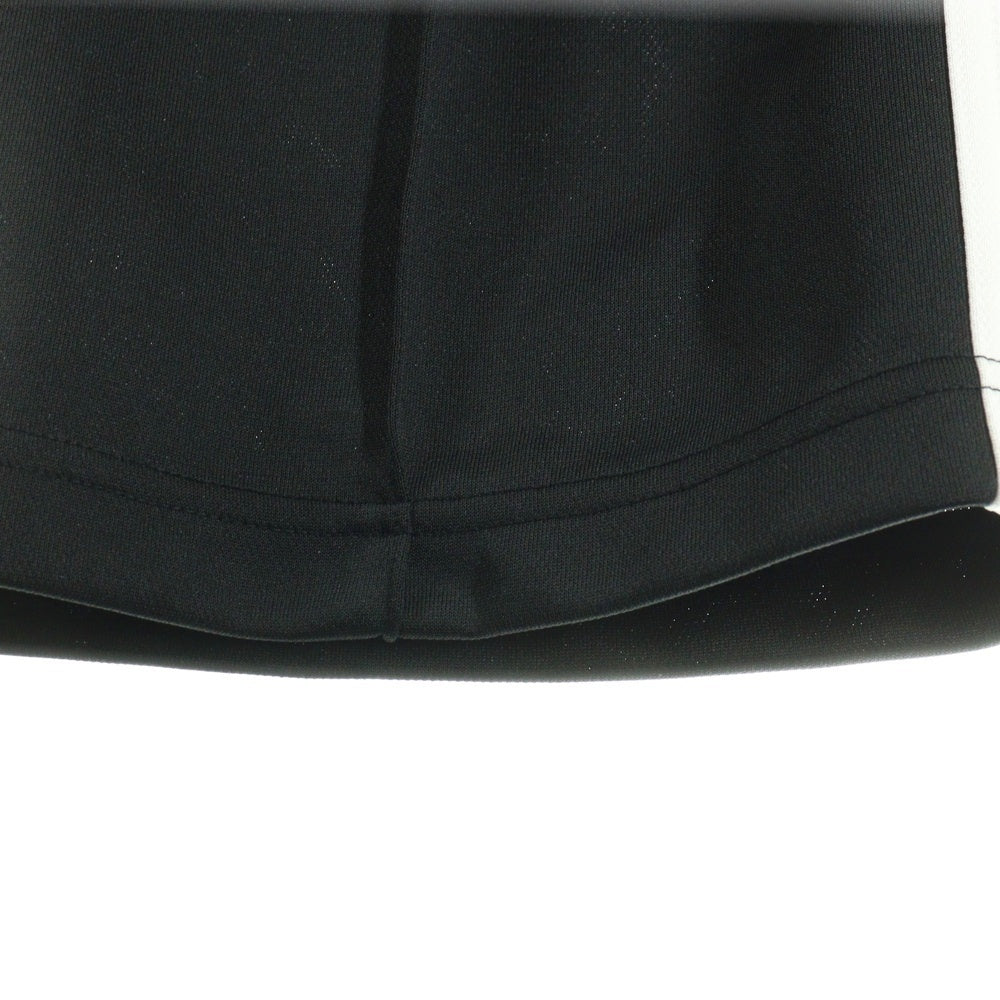 SAINT MICHAEL(セントマイケル) 24AW TRACK PANTS フロントロゴ刺繍 トラックフレアパンツ ブラック SM-YS1-0000-074