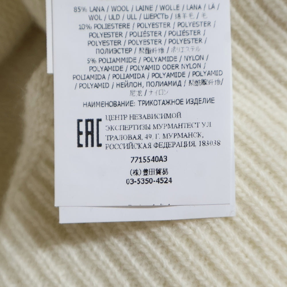 STONE ISLAND(ストーンアイランド) サイドパッチ付き ハーフジップ ニットセーター クリーム 7715540A3