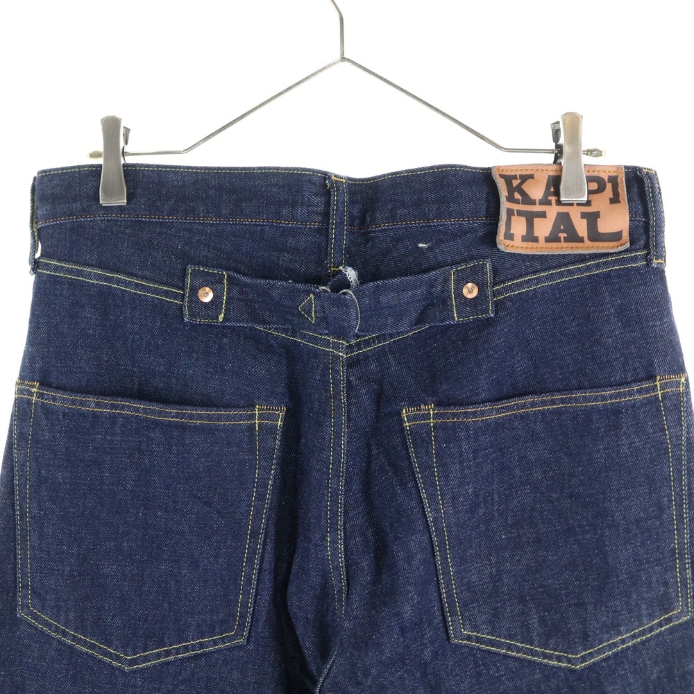 KAPITAL(キャピタル) 14oz Black Denim MEXICAN TUXEDO ボーン刺繍 ブラックデニムパンツ EK-1528LPA
