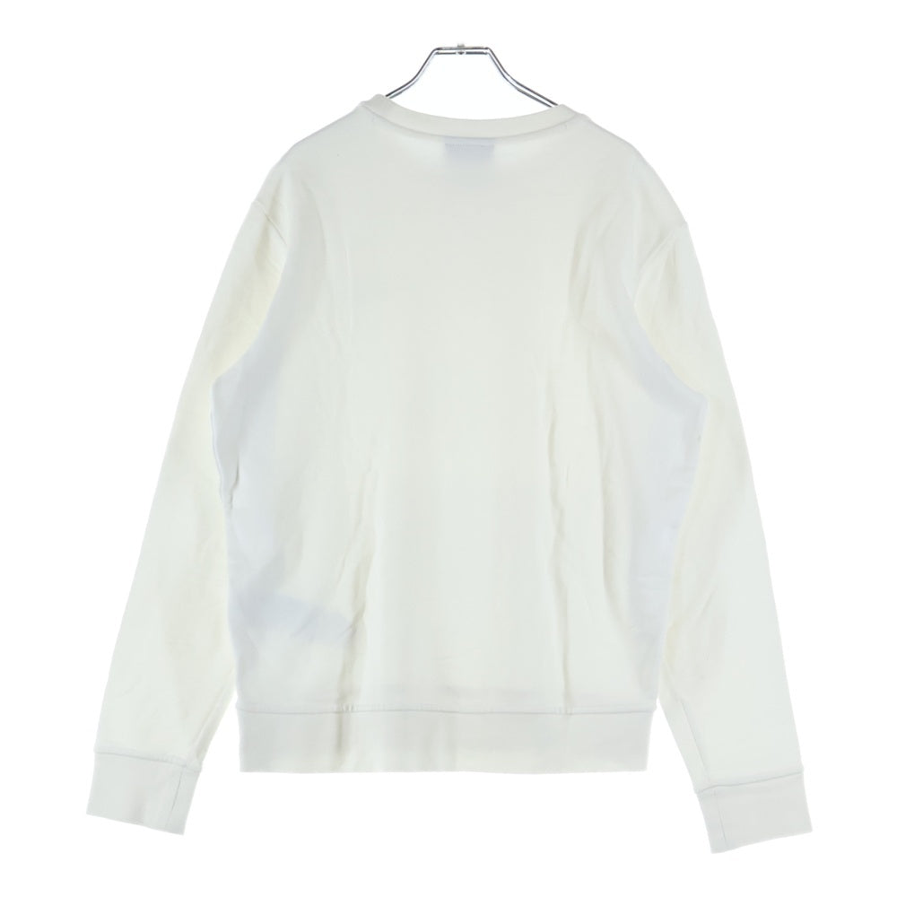 EMPORIO ARMANI EA7(エンポリオアルマーニイーエーセブン) フロントロゴ プリント クルーネックスウェットトレーナー ホワイト 7V1MFZ 1JRIZ