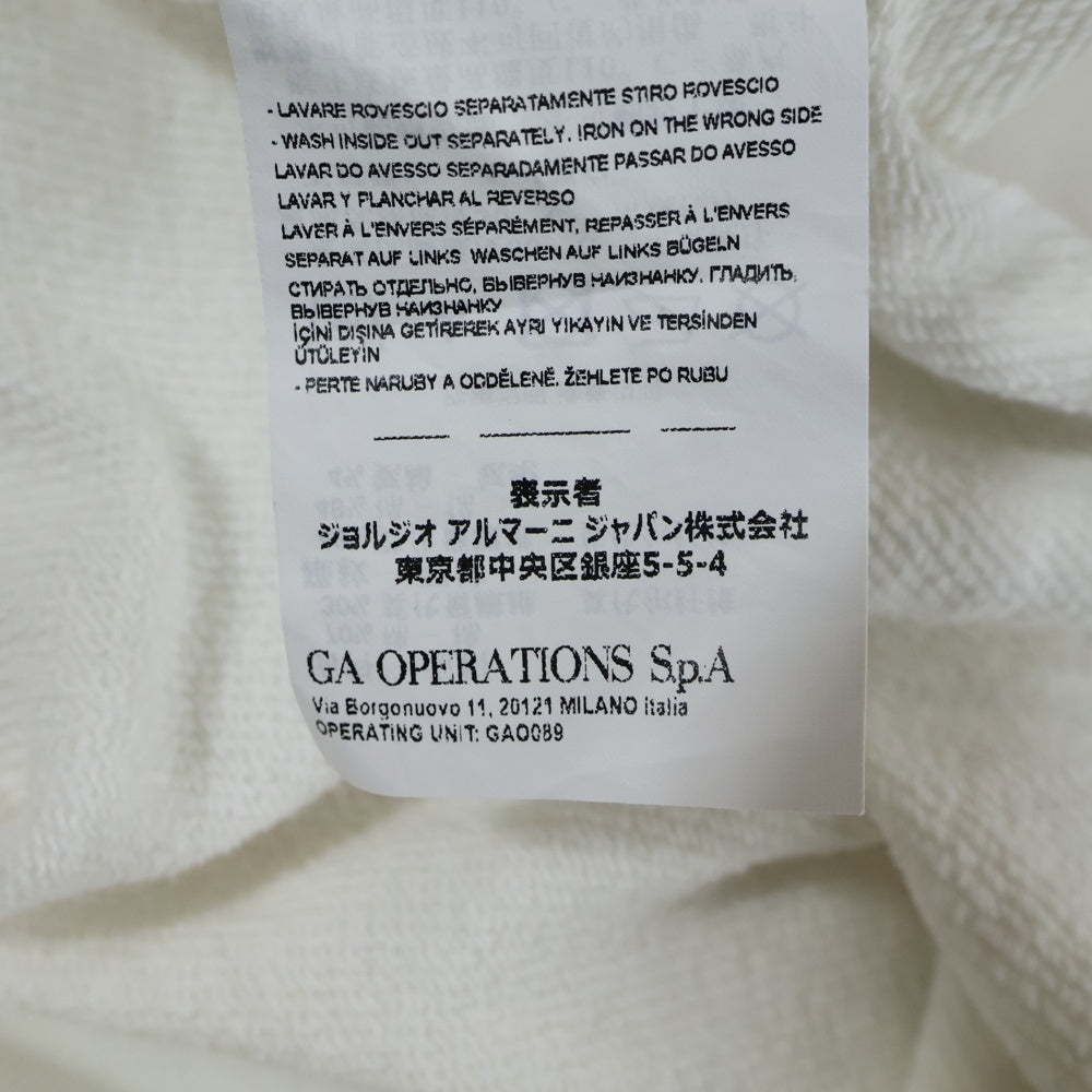 EMPORIO ARMANI EA7(エンポリオアルマーニイーエーセブン) フロントロゴ プリント クルーネックスウェットトレーナー ホワイト 7V1MFZ 1JRIZ