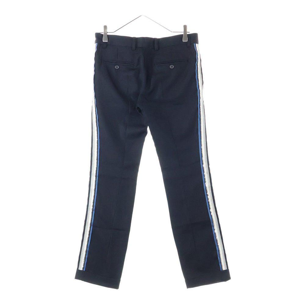 BALMAIN(バルマン) サイドロゴ ストレート パンツ ブラック