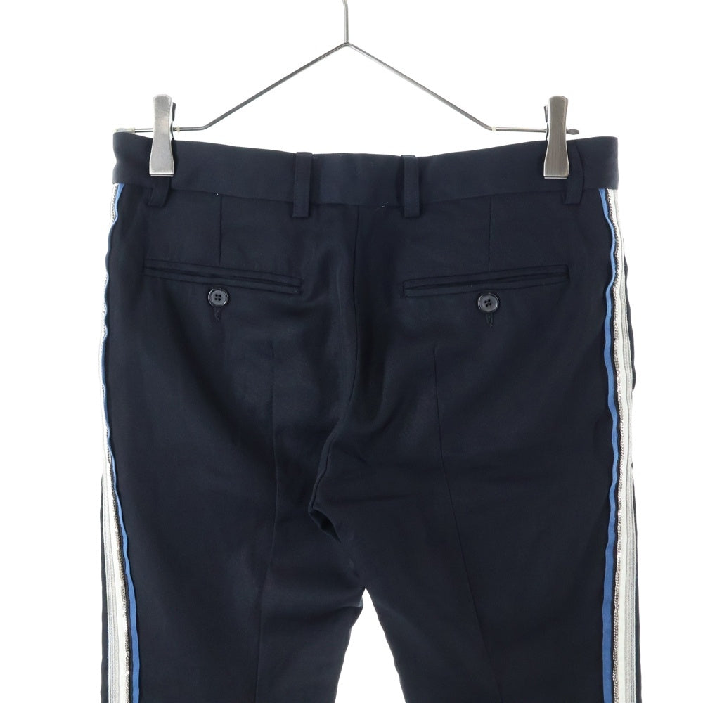 BALMAIN(バルマン) サイドロゴ ストレート パンツ ブラック