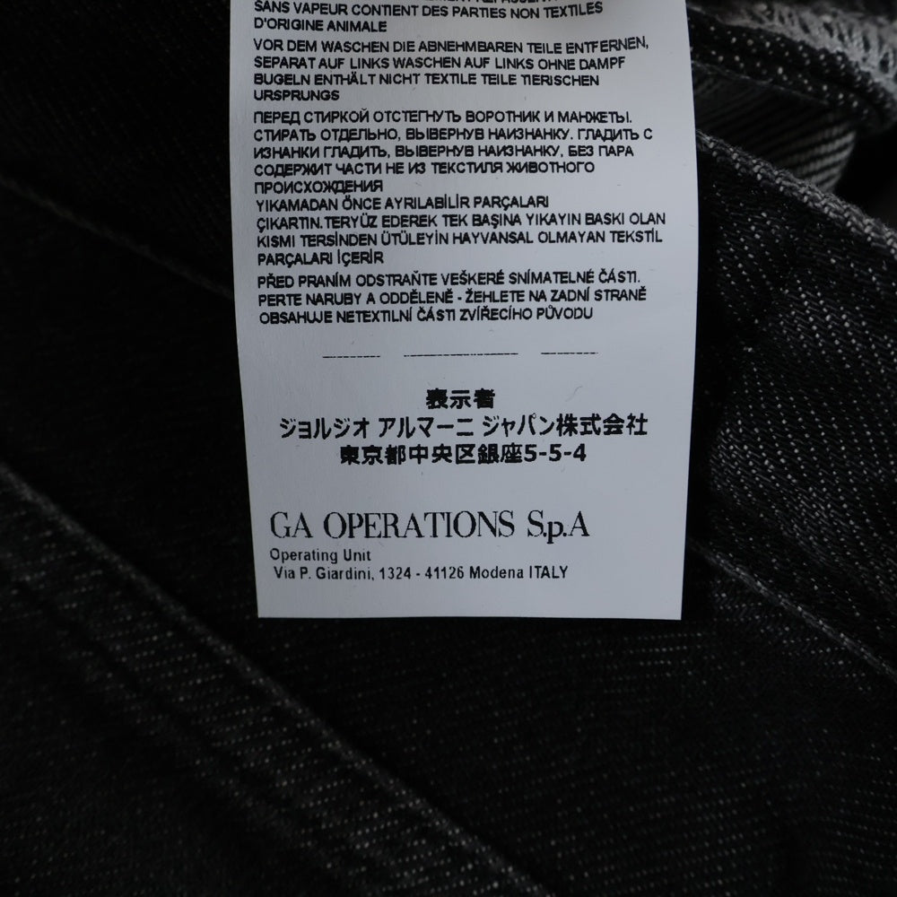 EMPORIO ARMANI EA7(エンポリオアルマーニイーエーセブン) ロゴプレート ストレートデニムパンツ グレー 6G1J75 1D8GZ